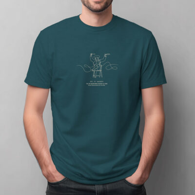 Camiseta Morante sentado en silla